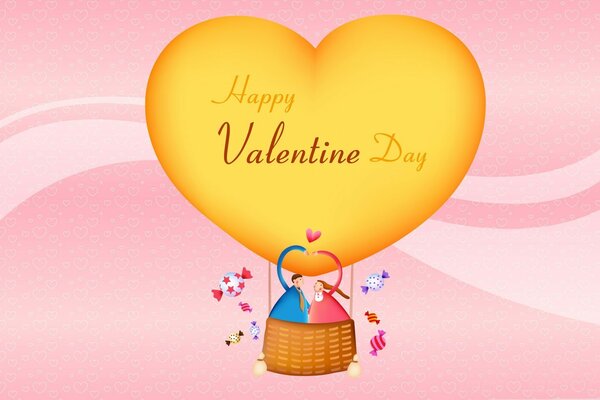 Beautiful Valentine s Day greeting card