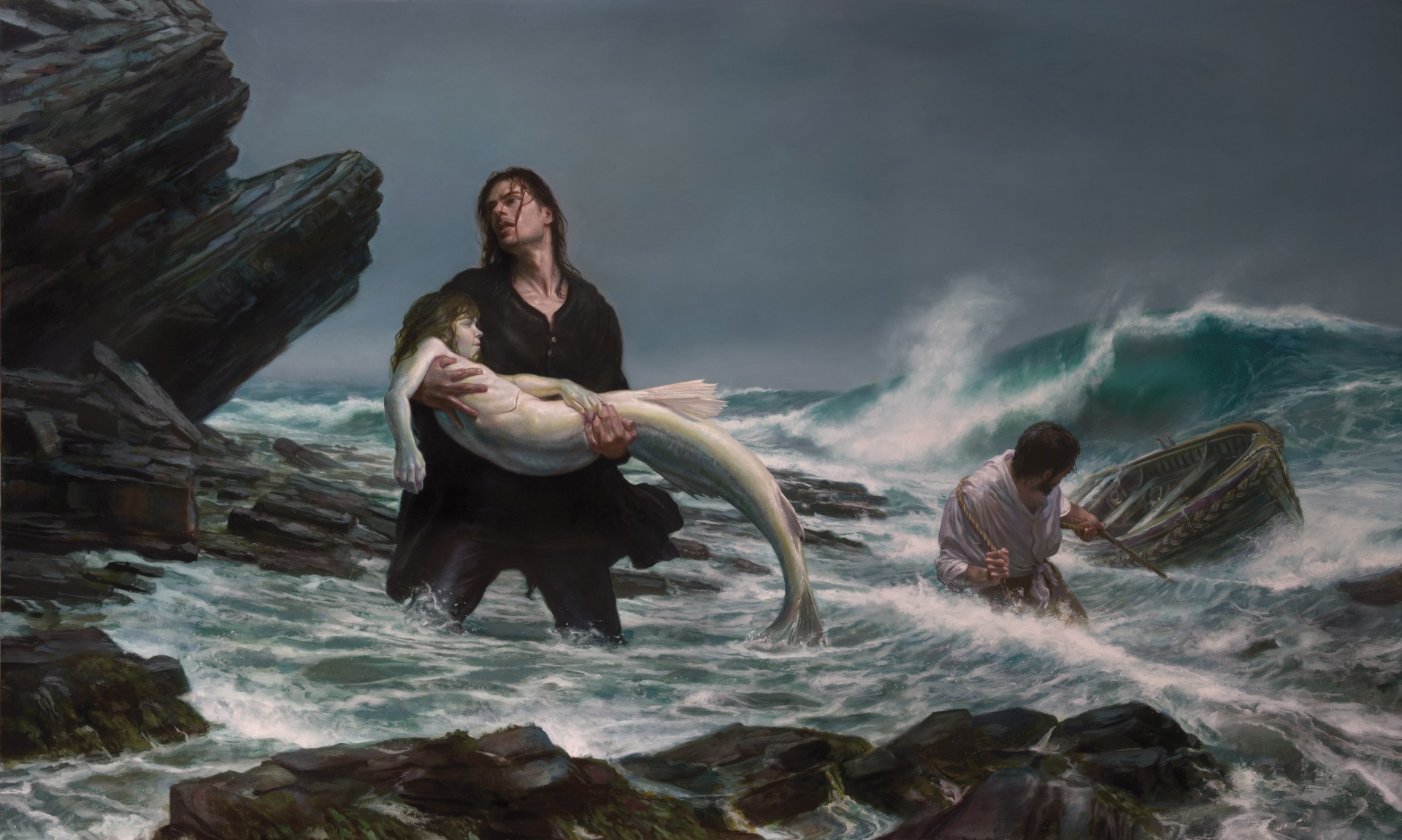 donato giancola malerei fischer meer sturm meerjungfrau