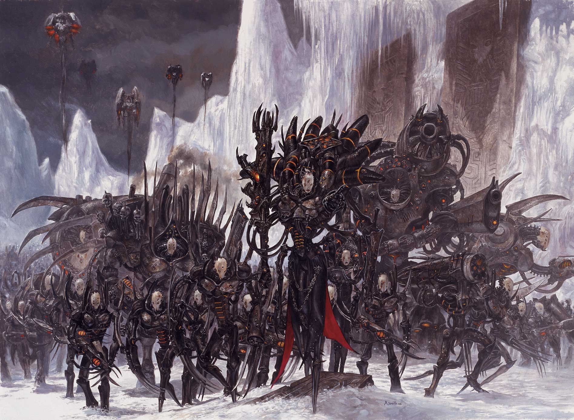 adrian smith peinture mondes hiver guerres