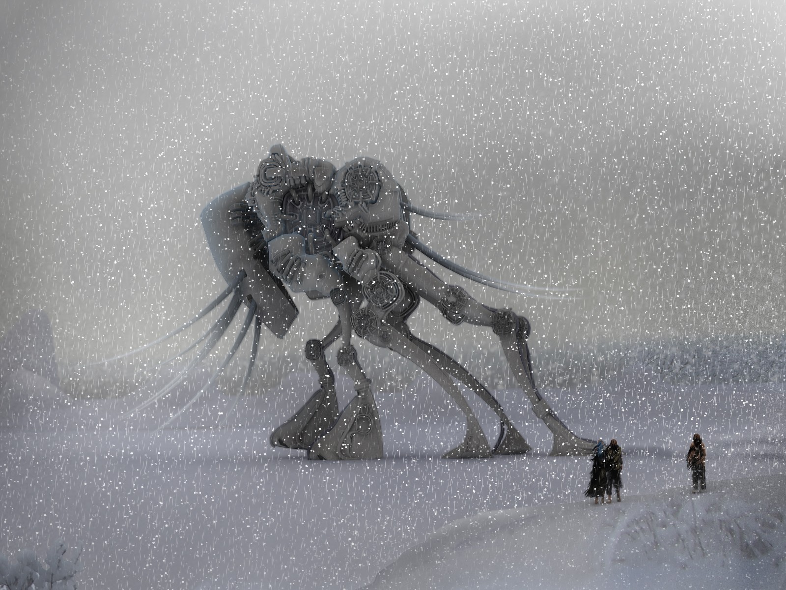 worlds robots winter snow