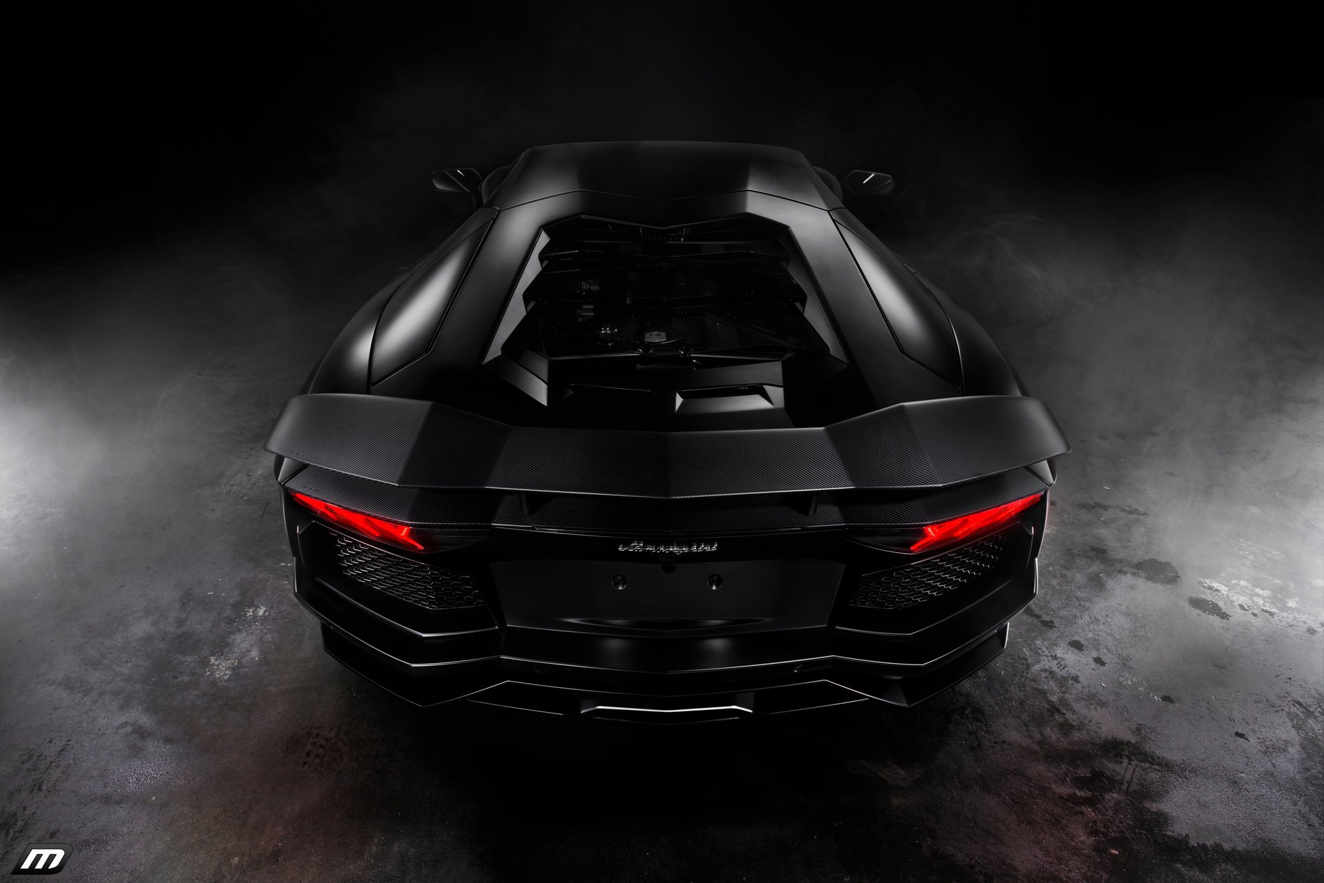 lamborghini aventador noir mat de perillo collision center jason lee photographie