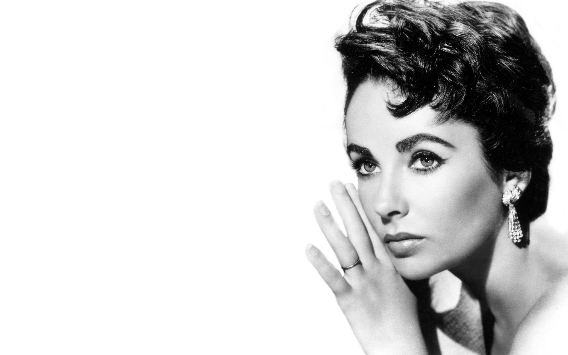 elizabeth taylor элизабет тейлор серьги актриса брюнетка