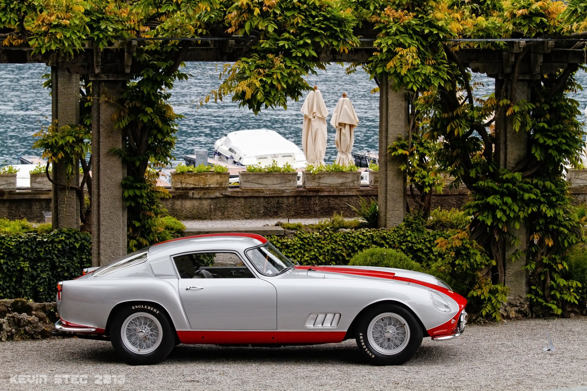 ferrari 250 gt tour de francia 1958 clásico retro muelle paseo marítimo