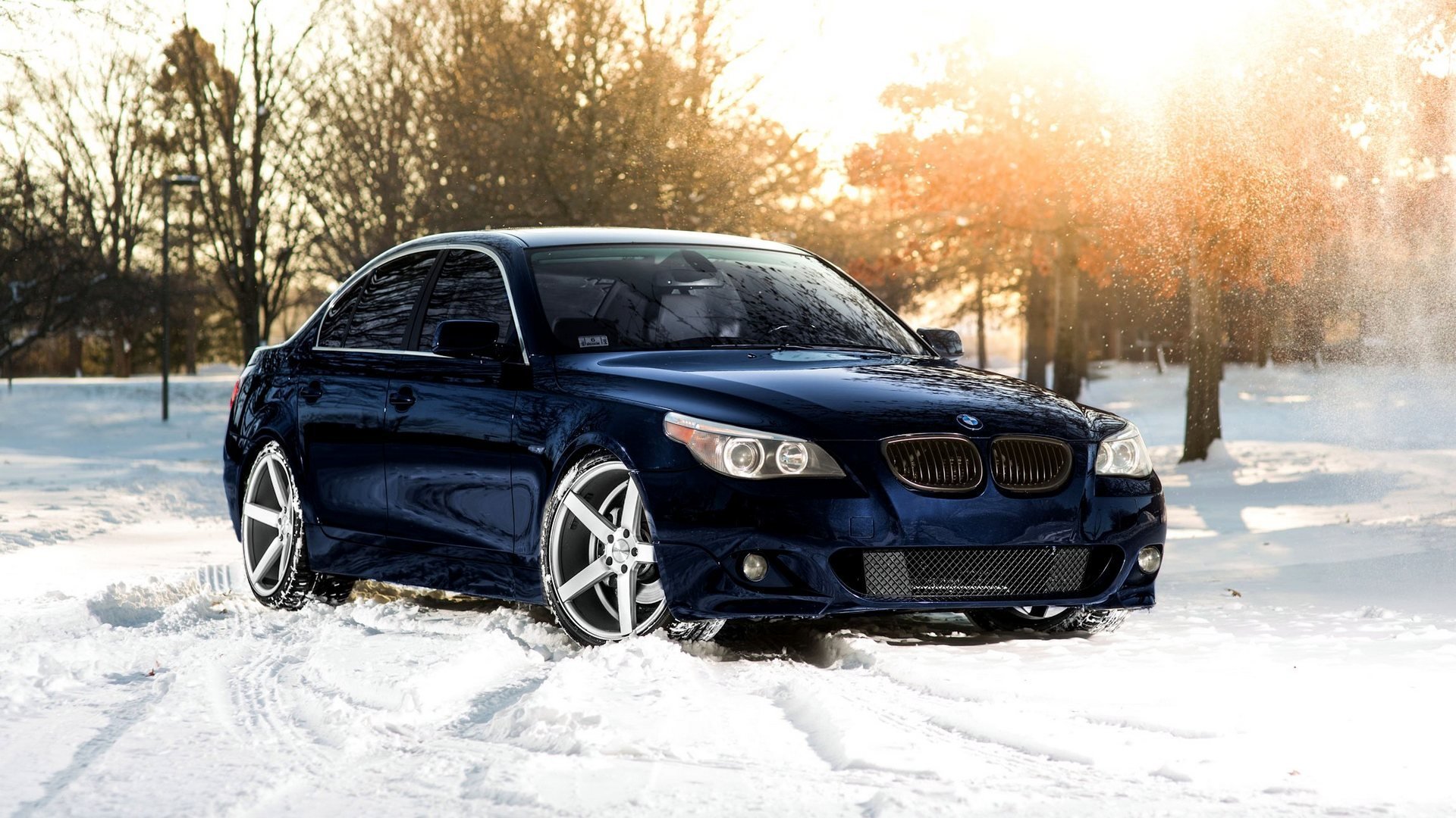 bmw m5 vossen tuning nieve invierno sol bmw m5 invierno