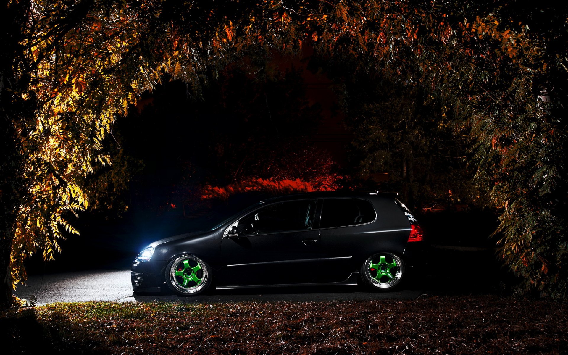 volkswagen golf noche tuning negro