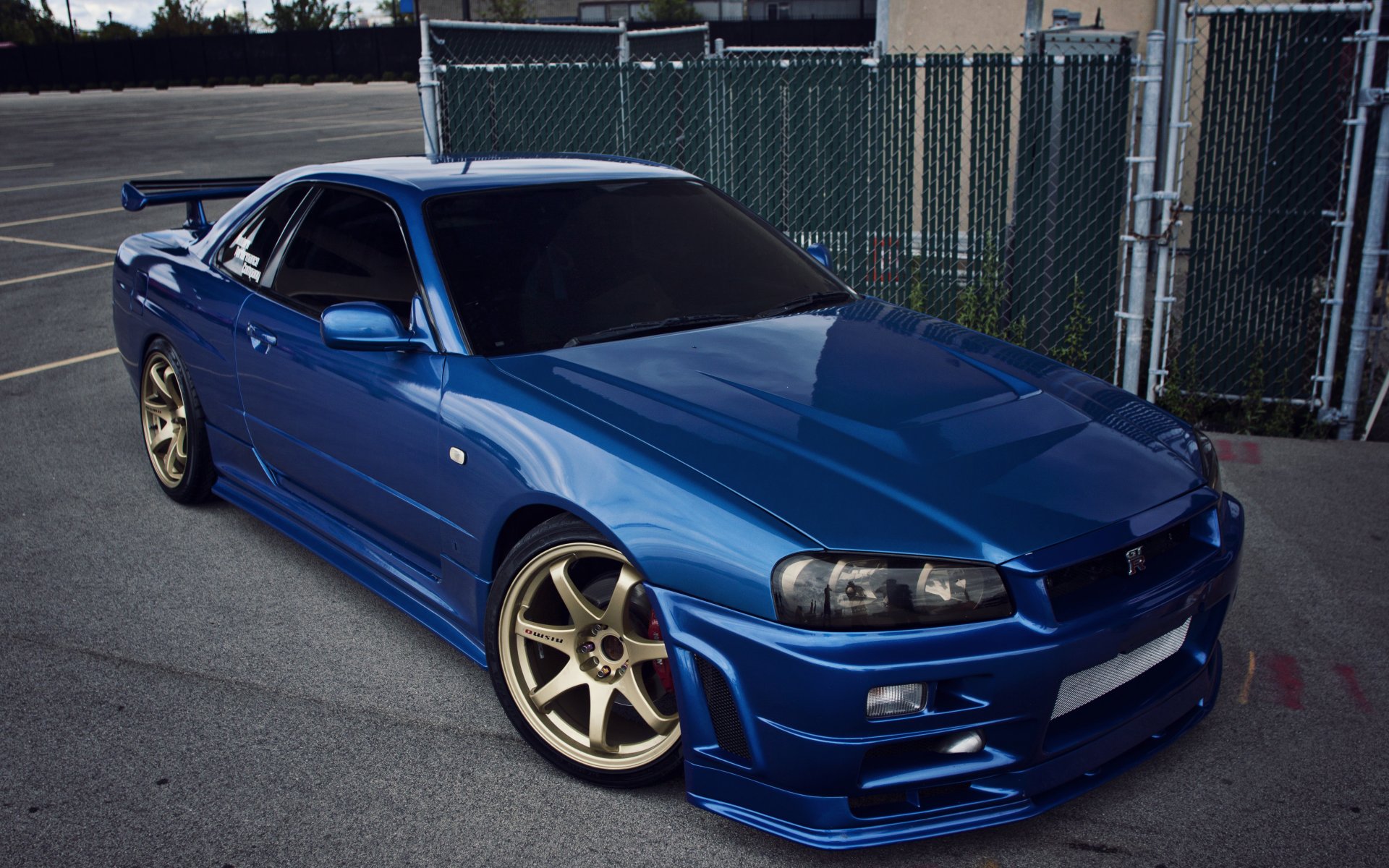 nissan skyline gtr r34 blue