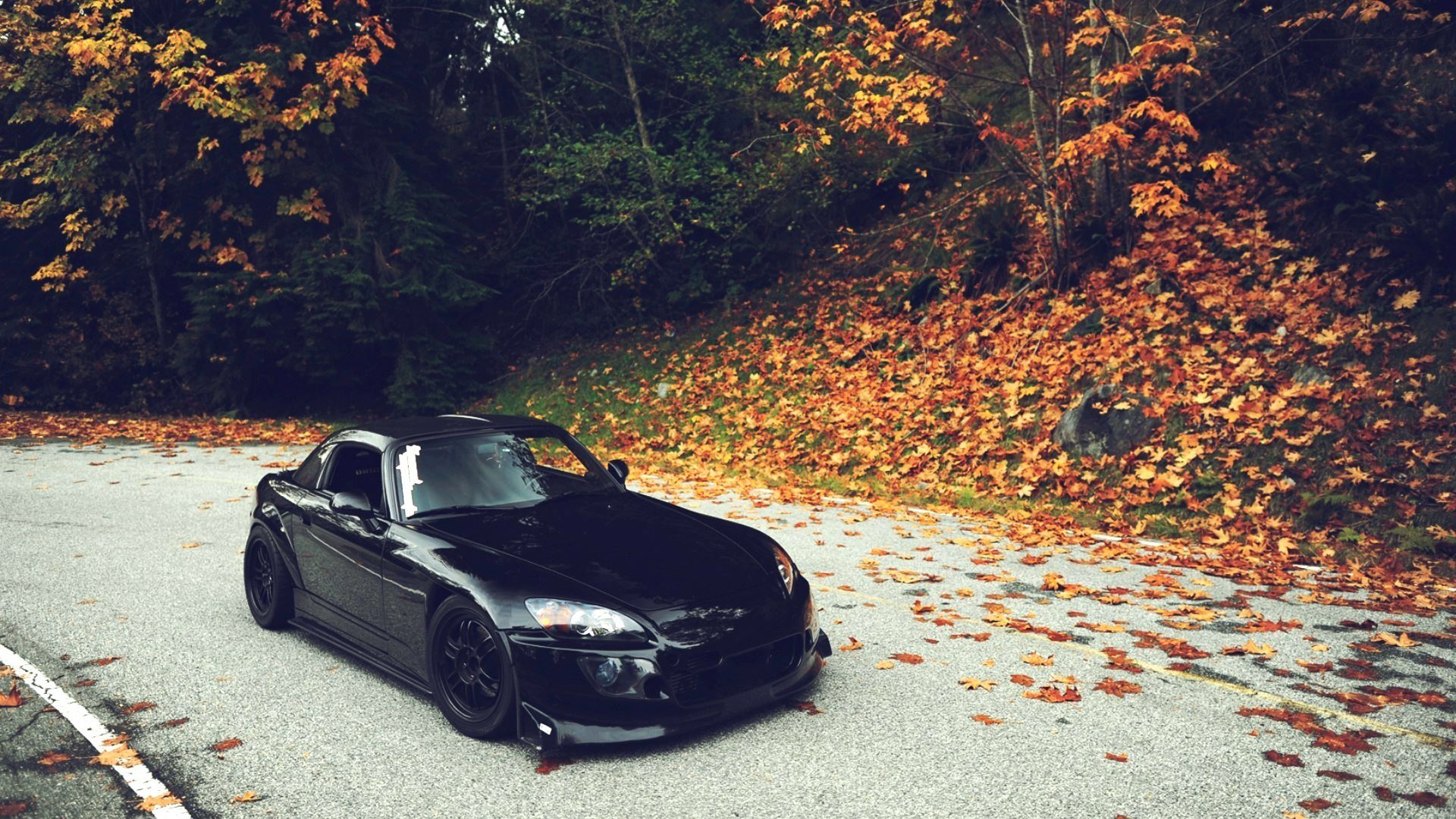 coche papel pintado negro honda s2000 tuning japón papel pintado honda s2000 negro coche otoño follaje