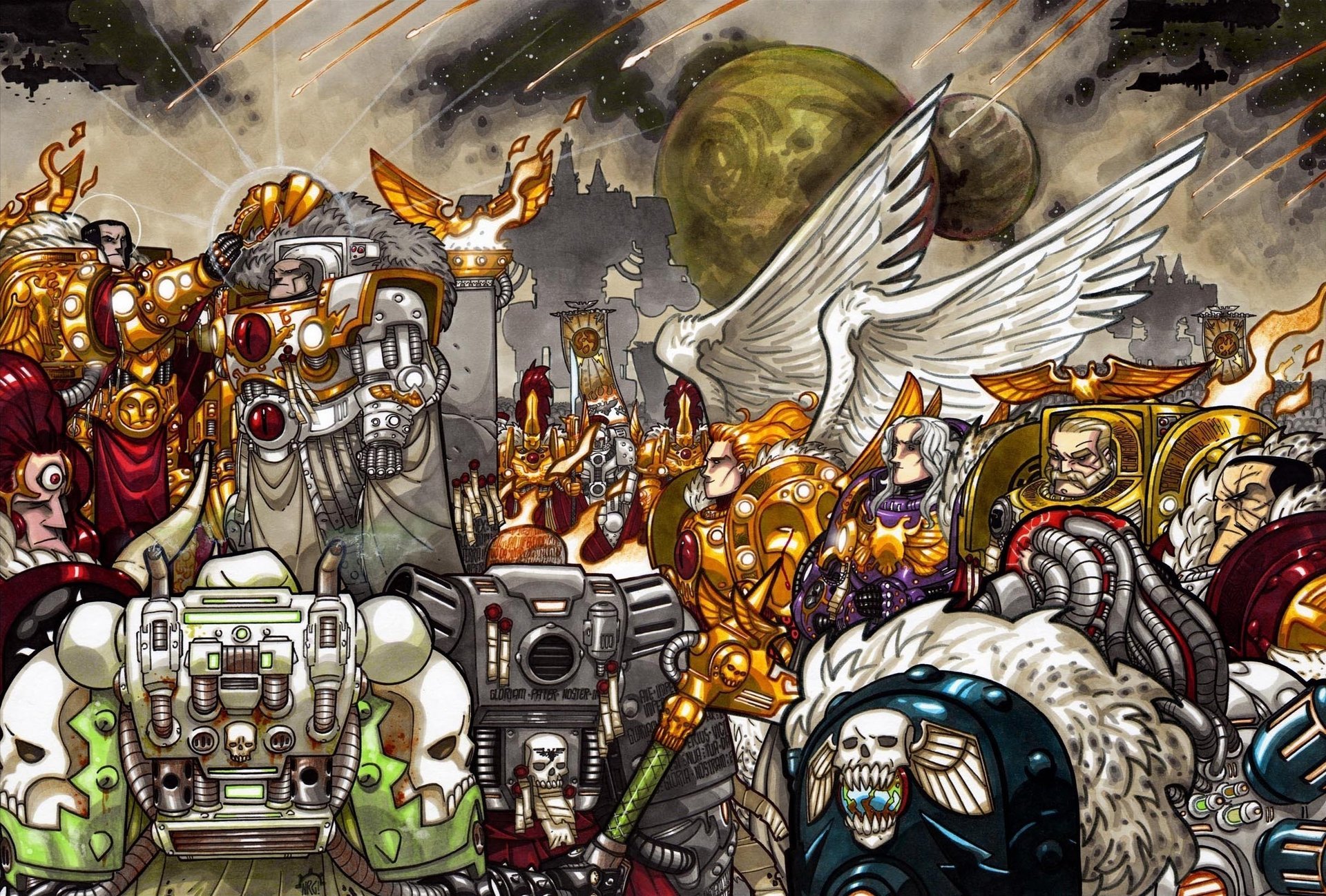 adeptus hérésie horus cosmodesant empereur warhammer 40k