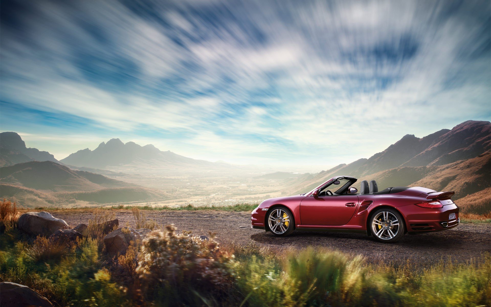 porsche 911 carrera convertible porsche landscape nature