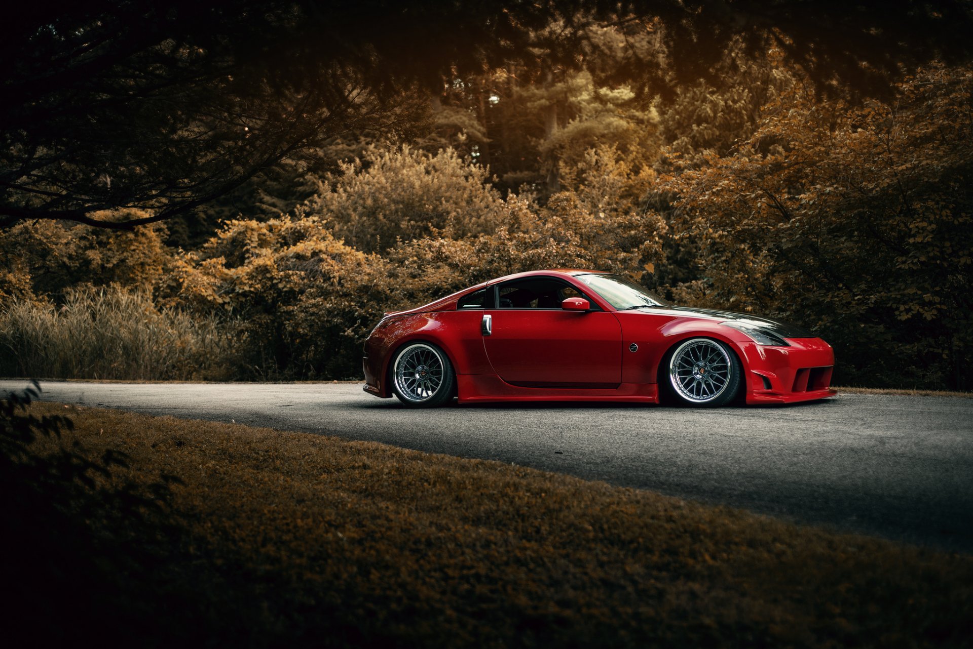 nissan 350z czerwony pozycja body kit