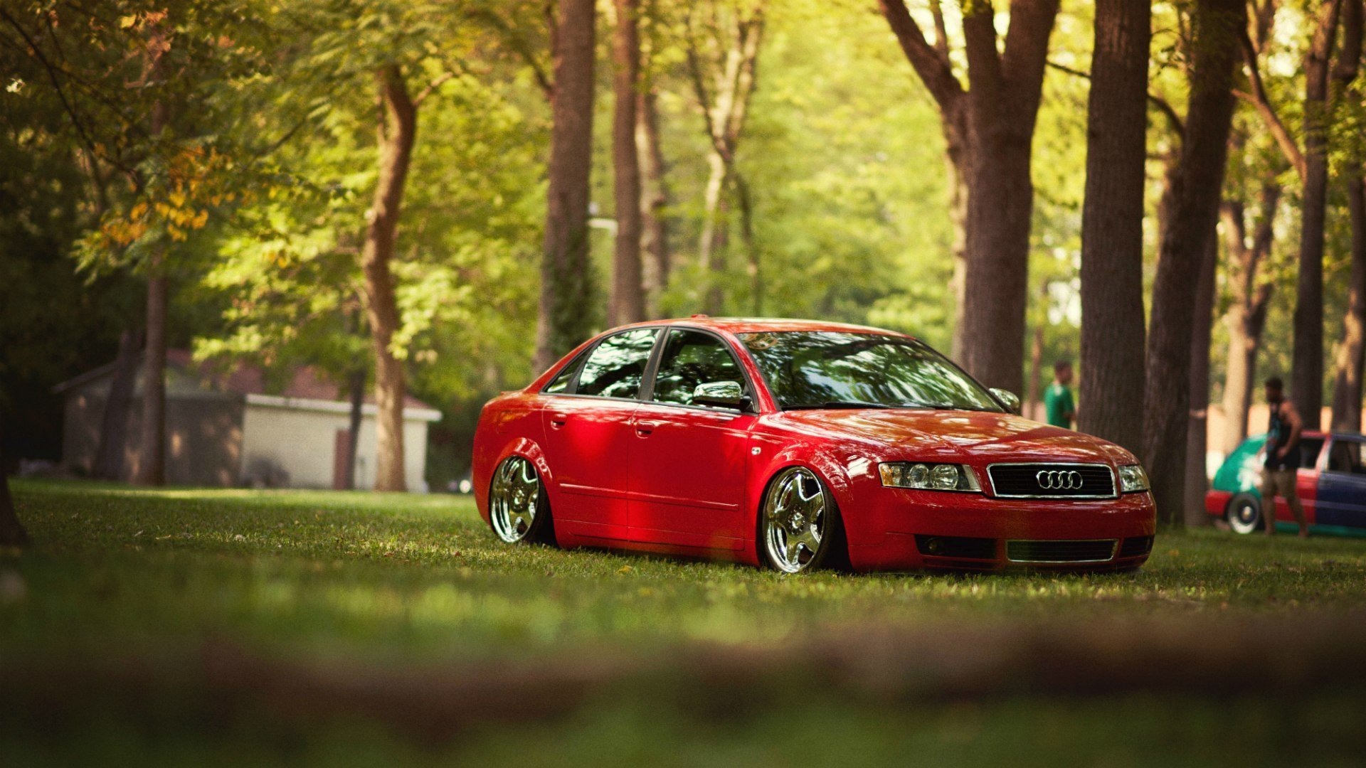 audi a4 tuning rojo audi