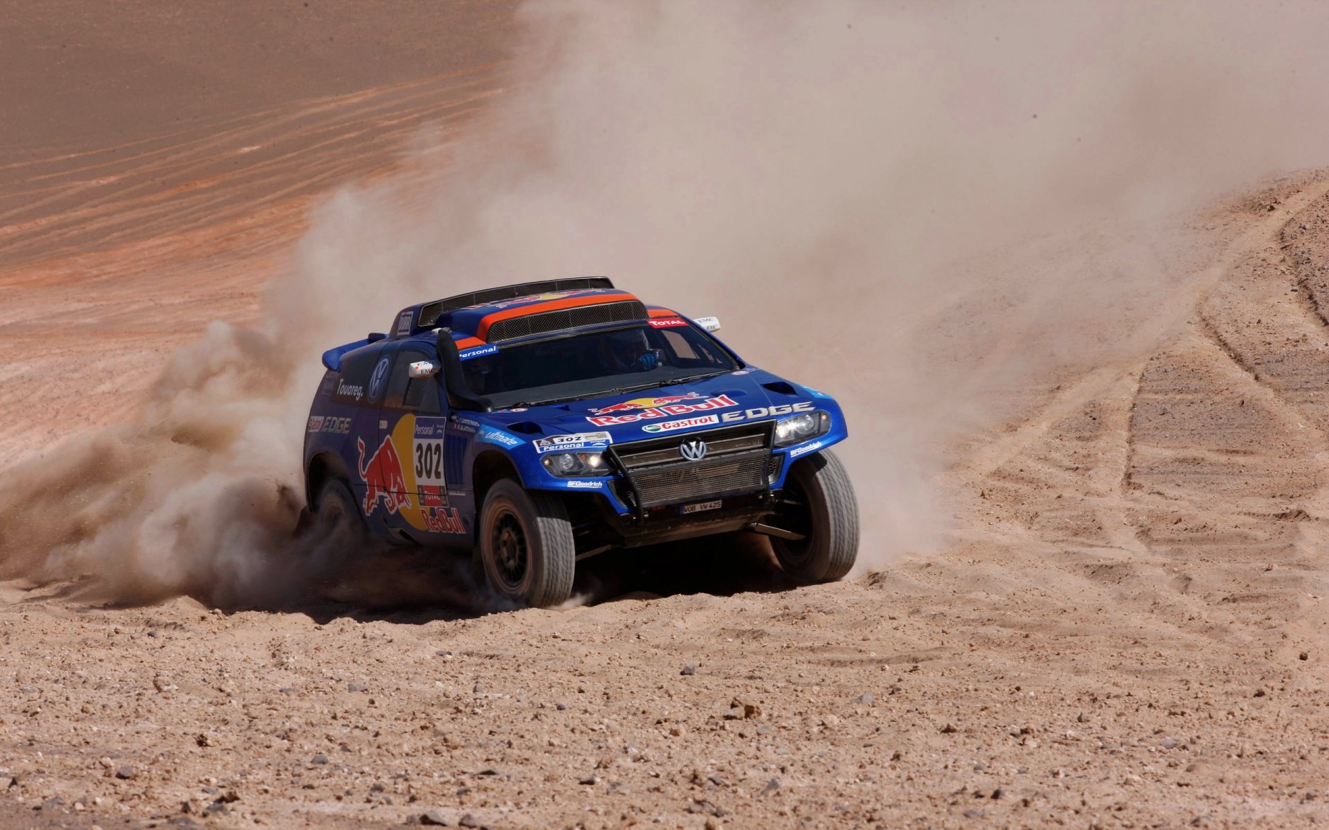 volkswagen tuareg blu dakar raduno jeep competizione sport anteriore cappuccio toro rosso