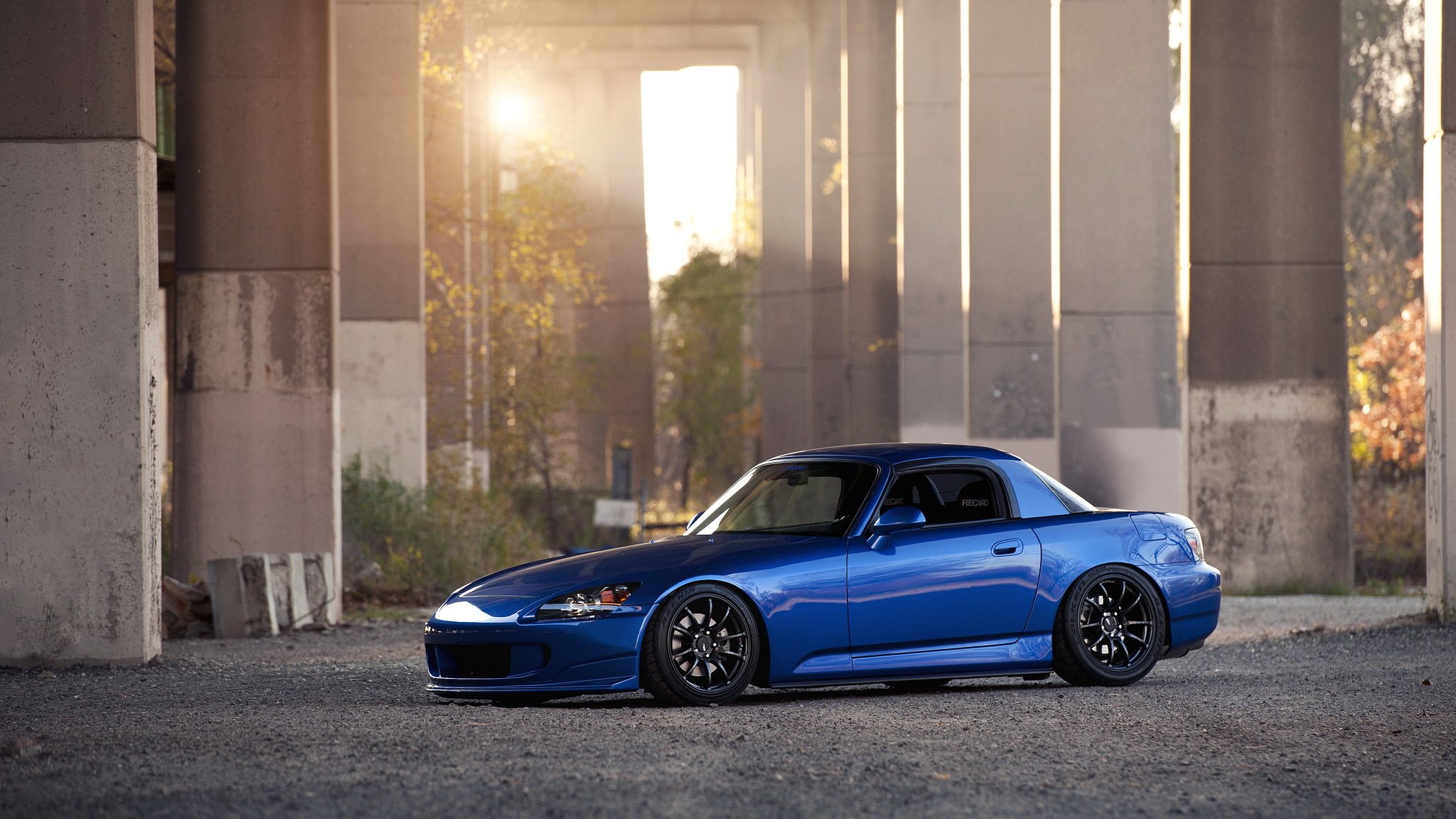 honda s2000 низкий тюнинг хонда синий