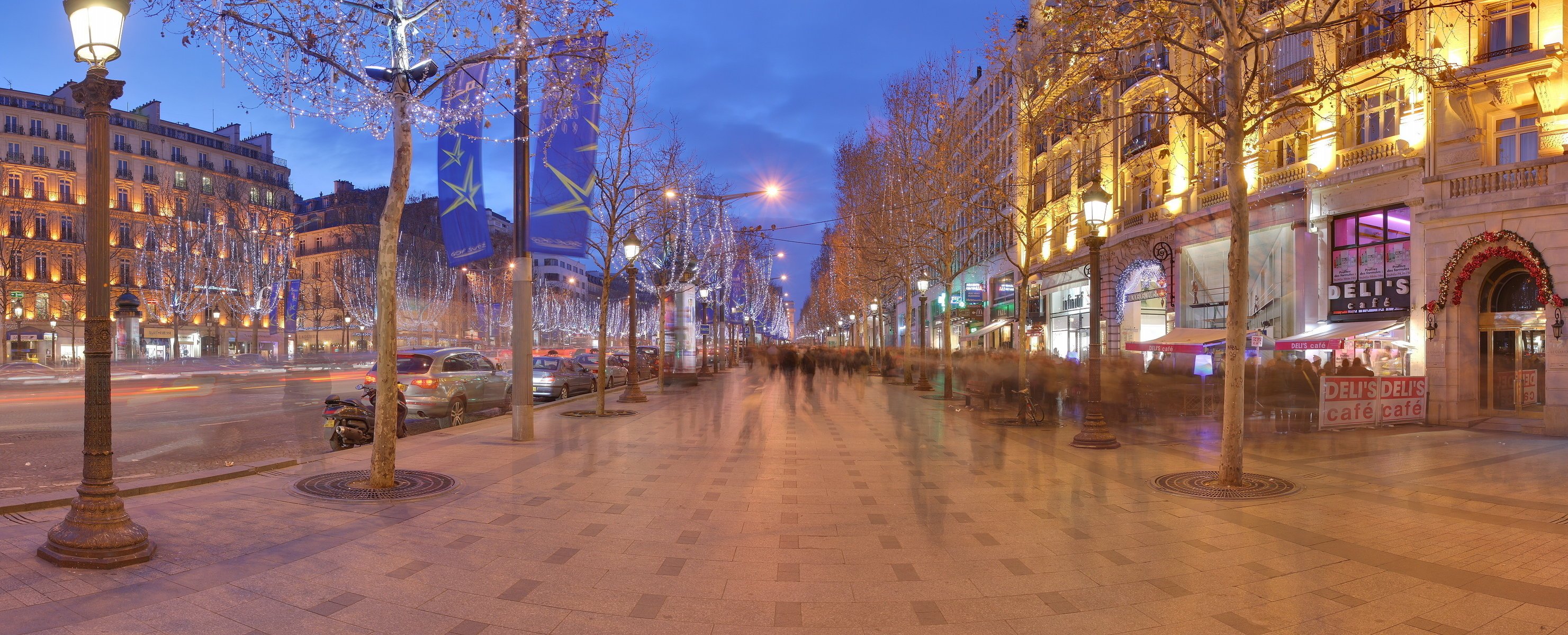 frankreich neujahr paris champs-élysées