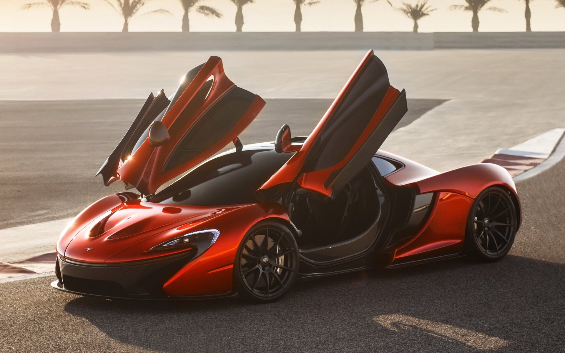 mclaren p1 konzept mclaren p1 konzept supercar orange front türen hintergrund