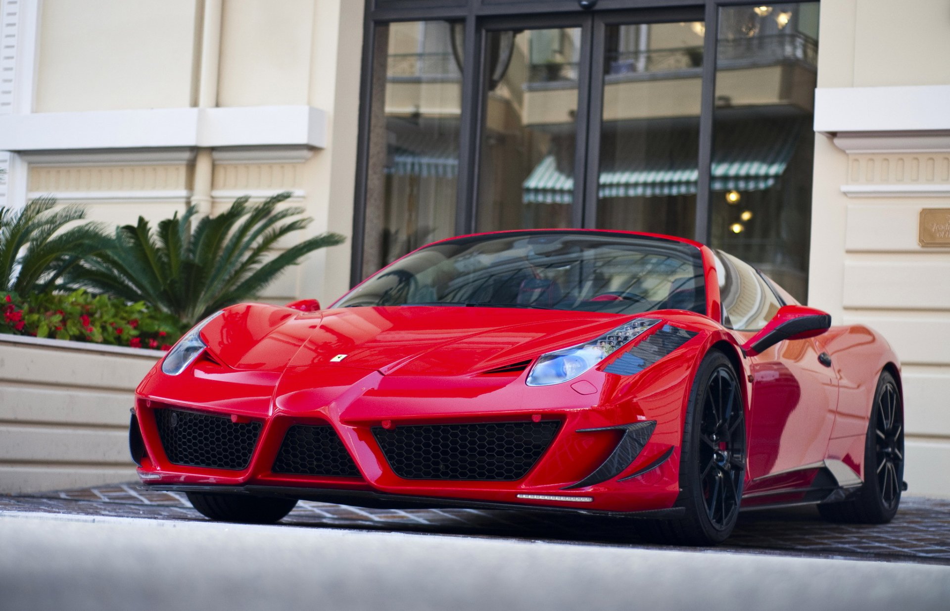 ferrari italia mansory carbonio nero rosso monaco ferrari italia rosso tuning supercar