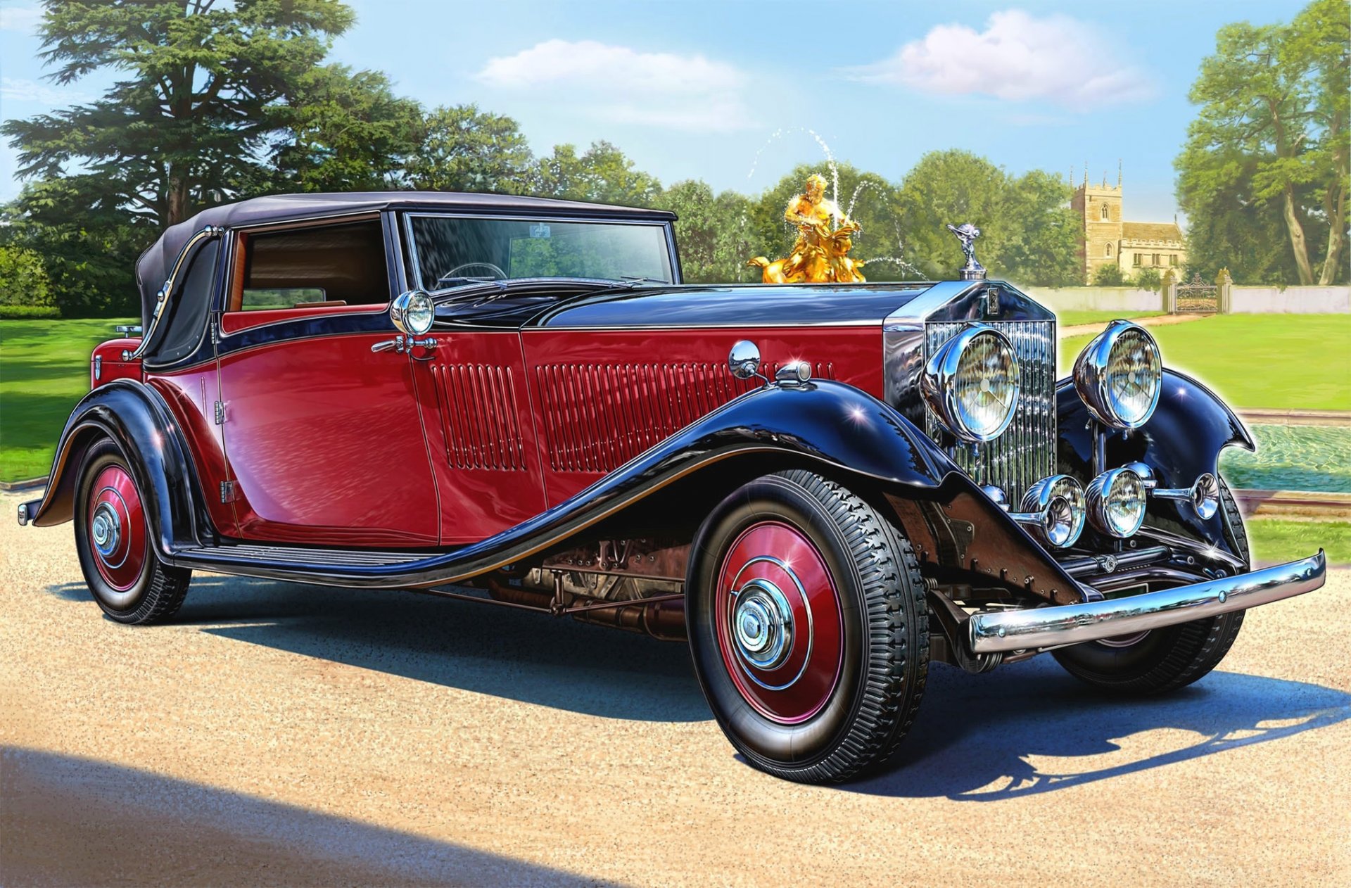 art rolls-royce phantom ii kontinental 1934 einzigartig wetterfest cabrio sportlich 4-sitzer karosserie hatte besseres handling leistung motor 100-120 ps maximum geschwindigkeit 145 km-h wurde ikonisch auto für unternehmen modelle