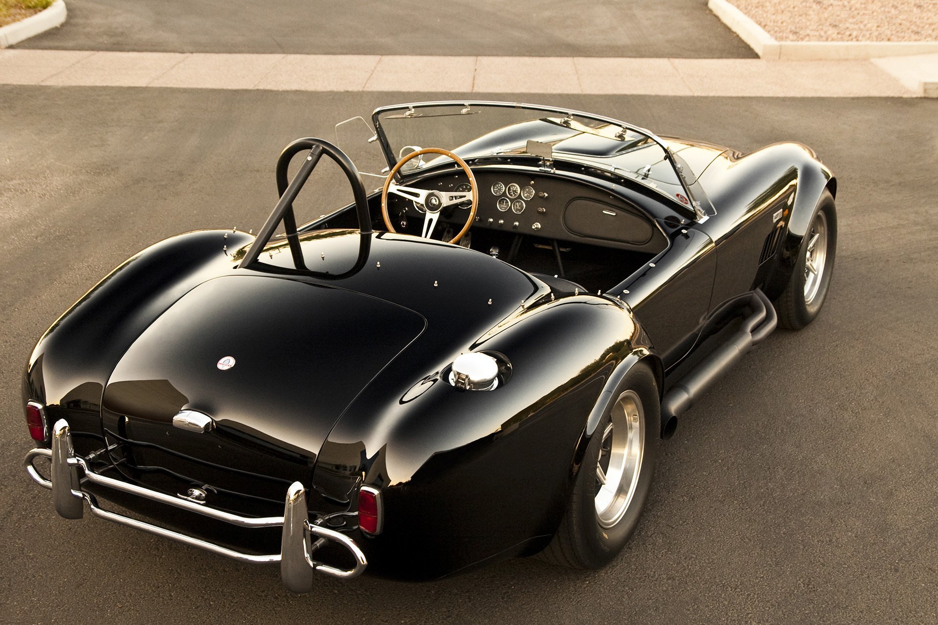 helby cobra black cabrio classic back