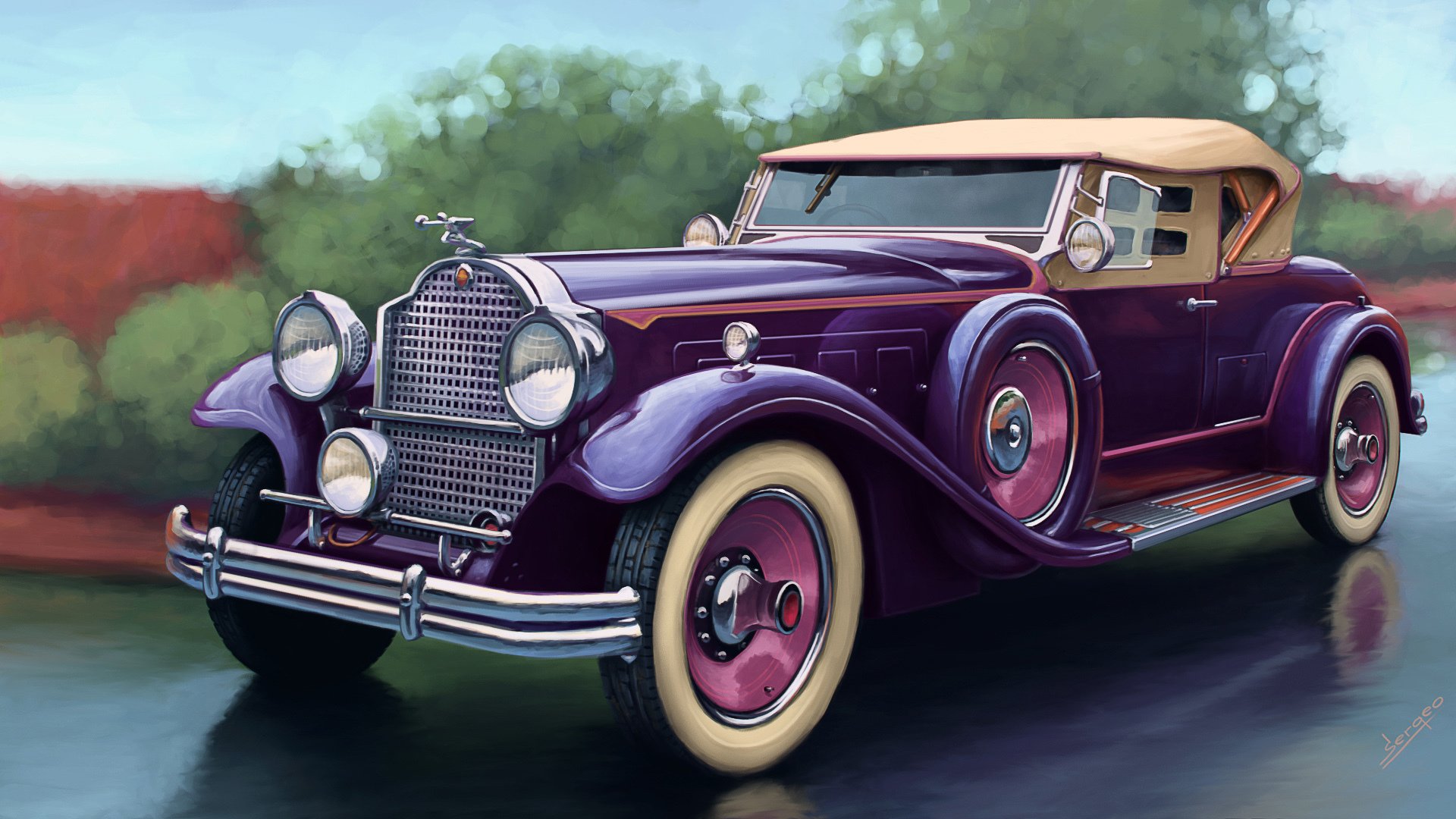 packard deluxe otto sport phaeton macchina. art