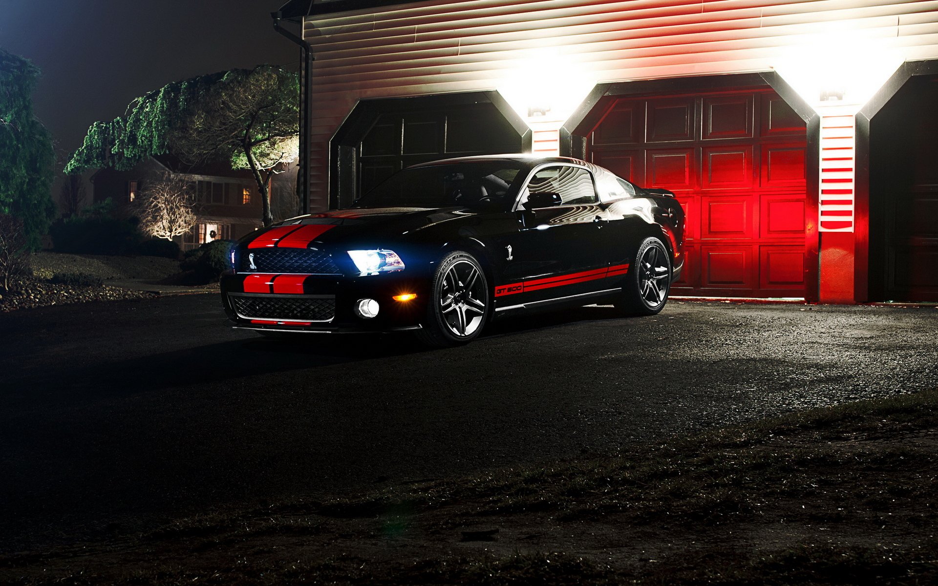 mustang gt500 ford ford mustang nuit voiture de muscle