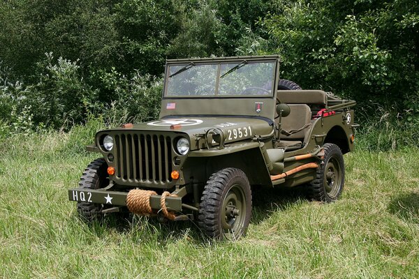 Une Jeep à quatre roues motrices américaine est entrée dans l histoire sous le nom de Willis-MV