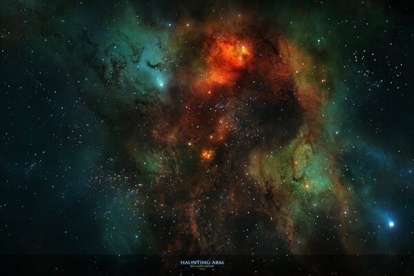 Das Sternbild Nebula in einer endlosen Galaxie