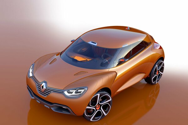 Orange Renault model in the new generation