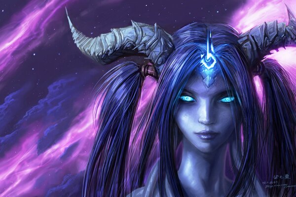 Il personaggio di draeneik dal mondo di Warcraft