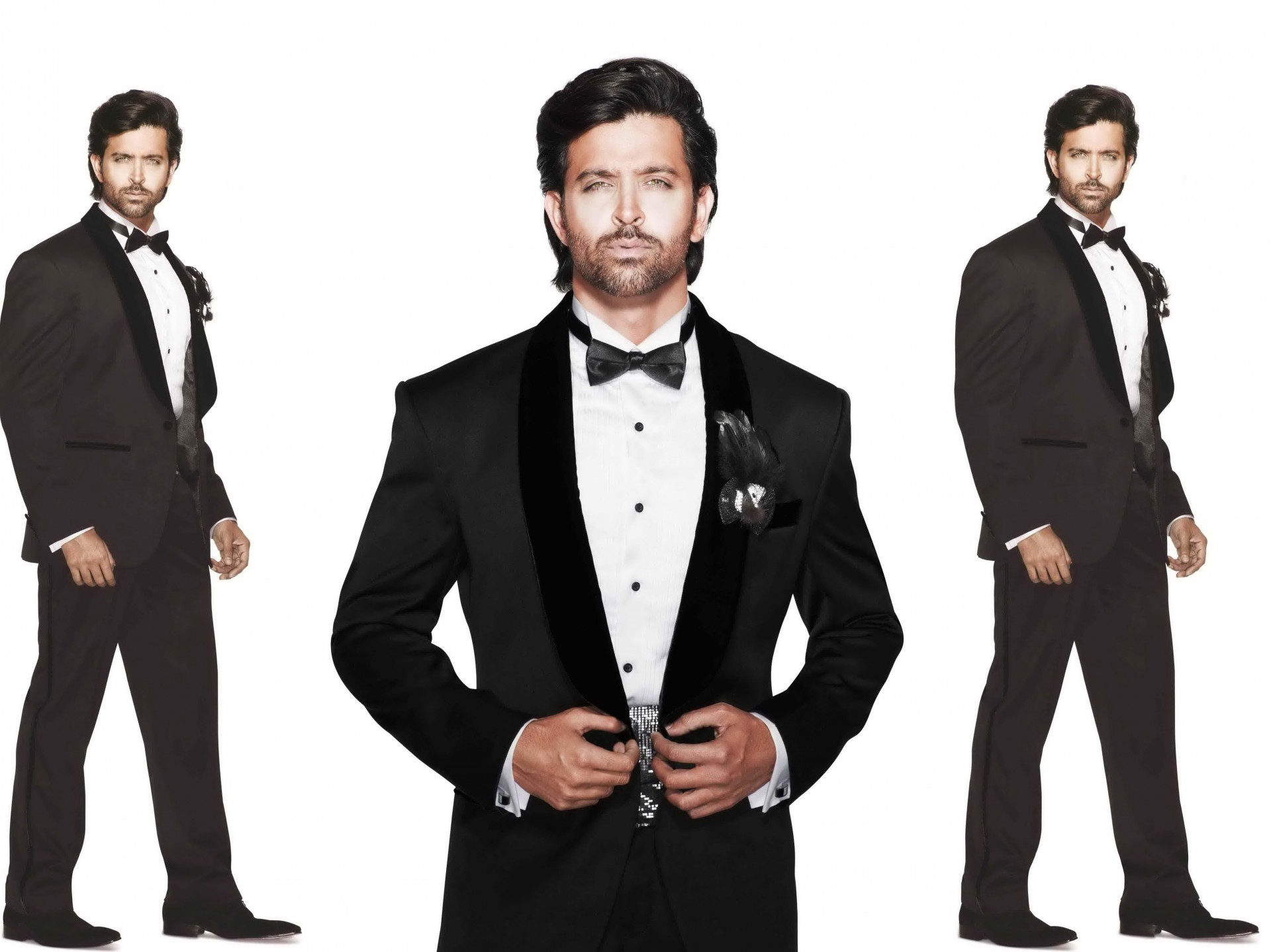 man tuxedo white background suit