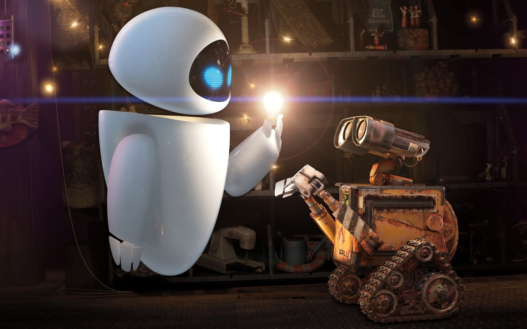 wall-e eve lightbulb