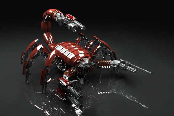 Red robot Scorpio