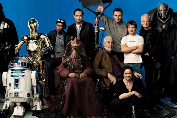 The cast of the movie Star Wars