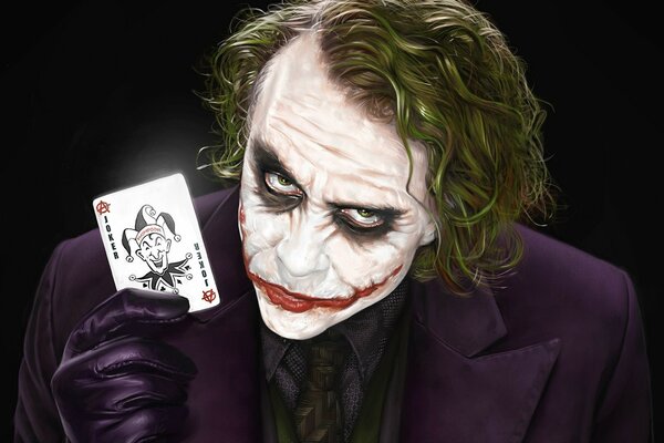 Heath ledger à l image du joker Art