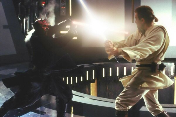 Escena de batalla de Star Wars