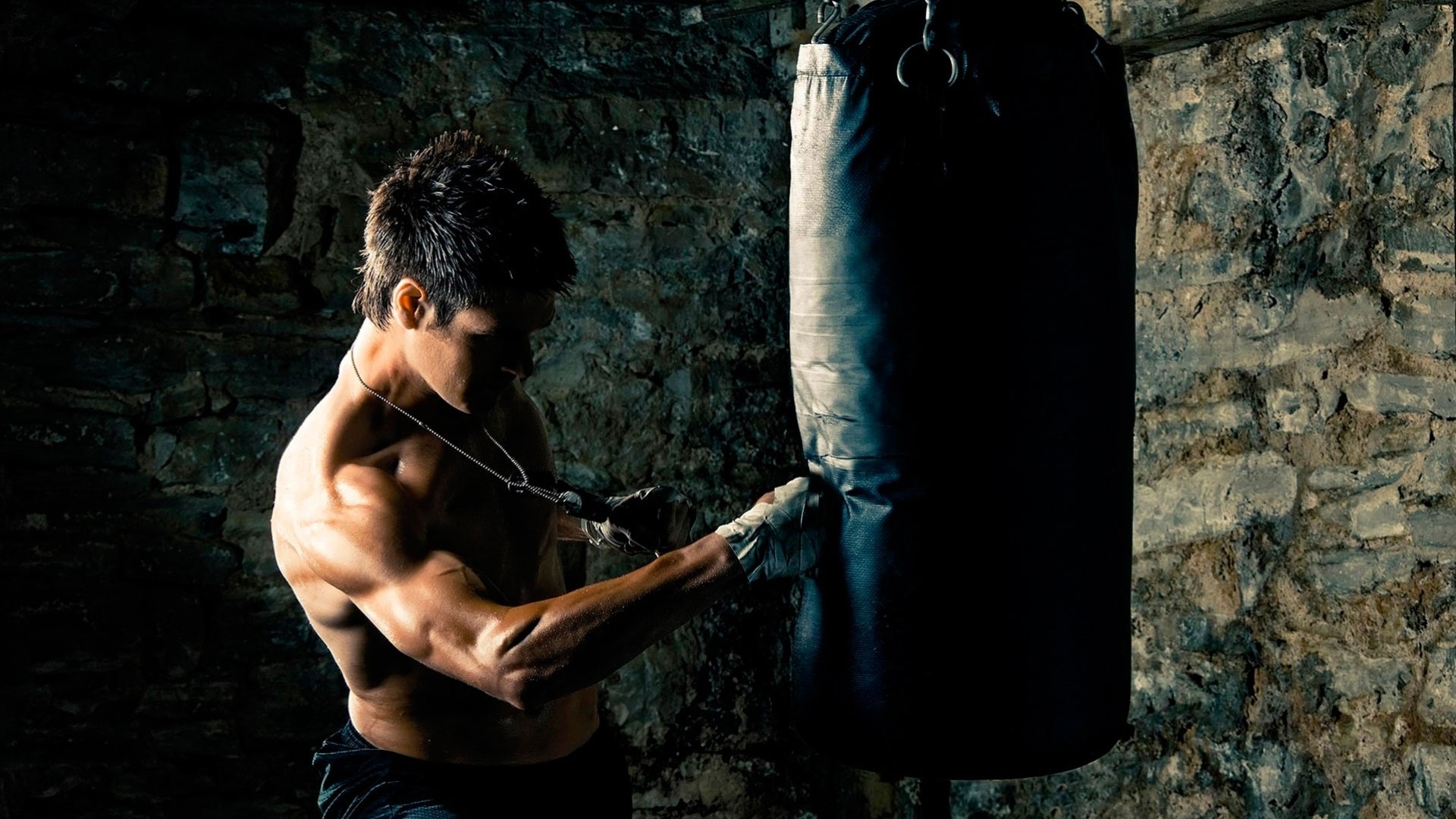 birne boxen training athlet schlagzeug männchen