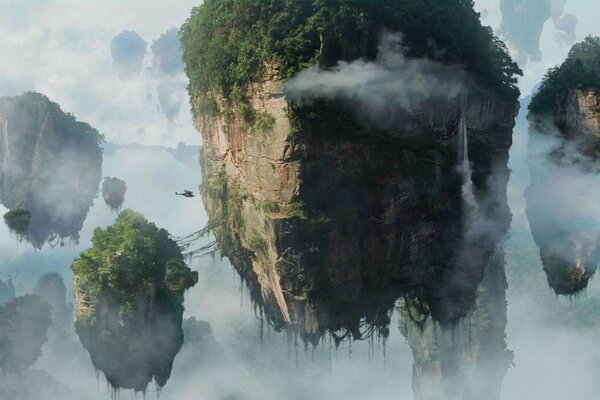 Les îles rocheuses du film avatar