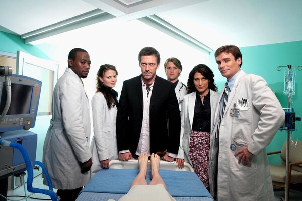 Dr. House Hospital mit Kollegen