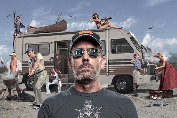 Hugh Laurie and the Motorhome