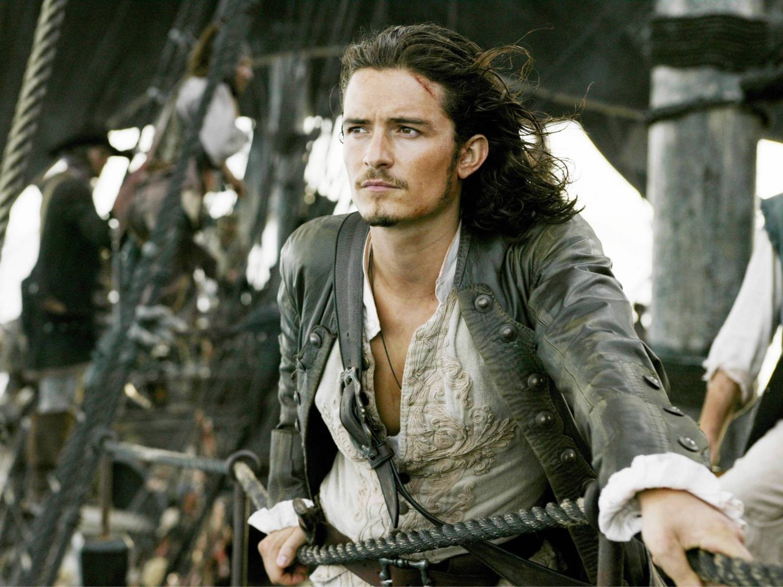 piratas del caribe orlando bloom pirata hombre