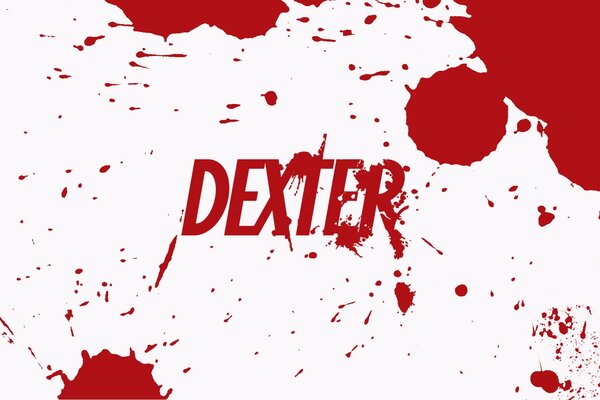 Dexter prints traces of blood