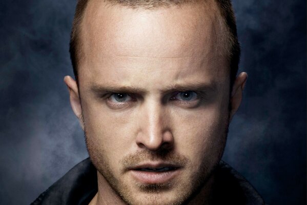 Aaron Paul s face close up