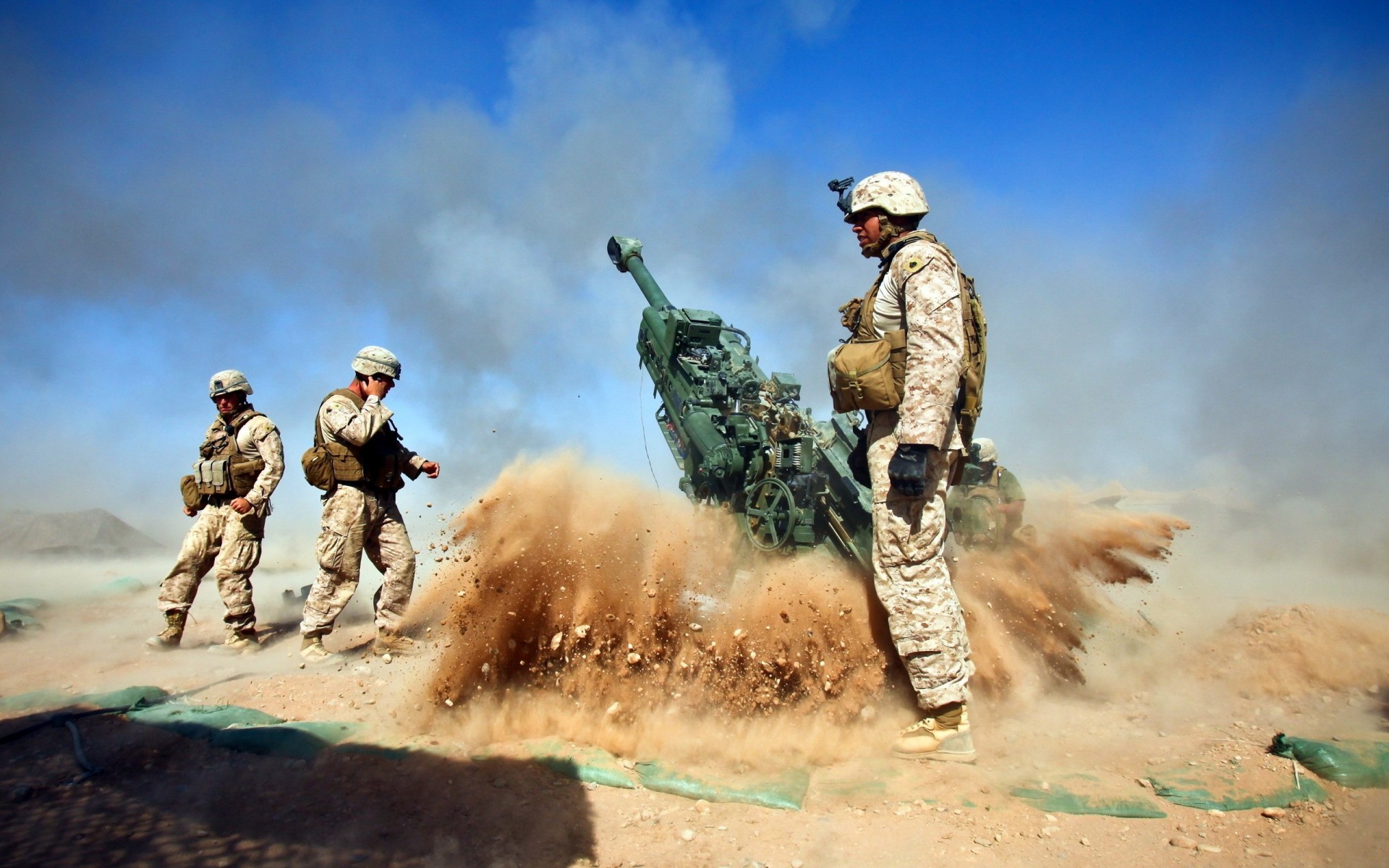 obusier guerre armes soldats