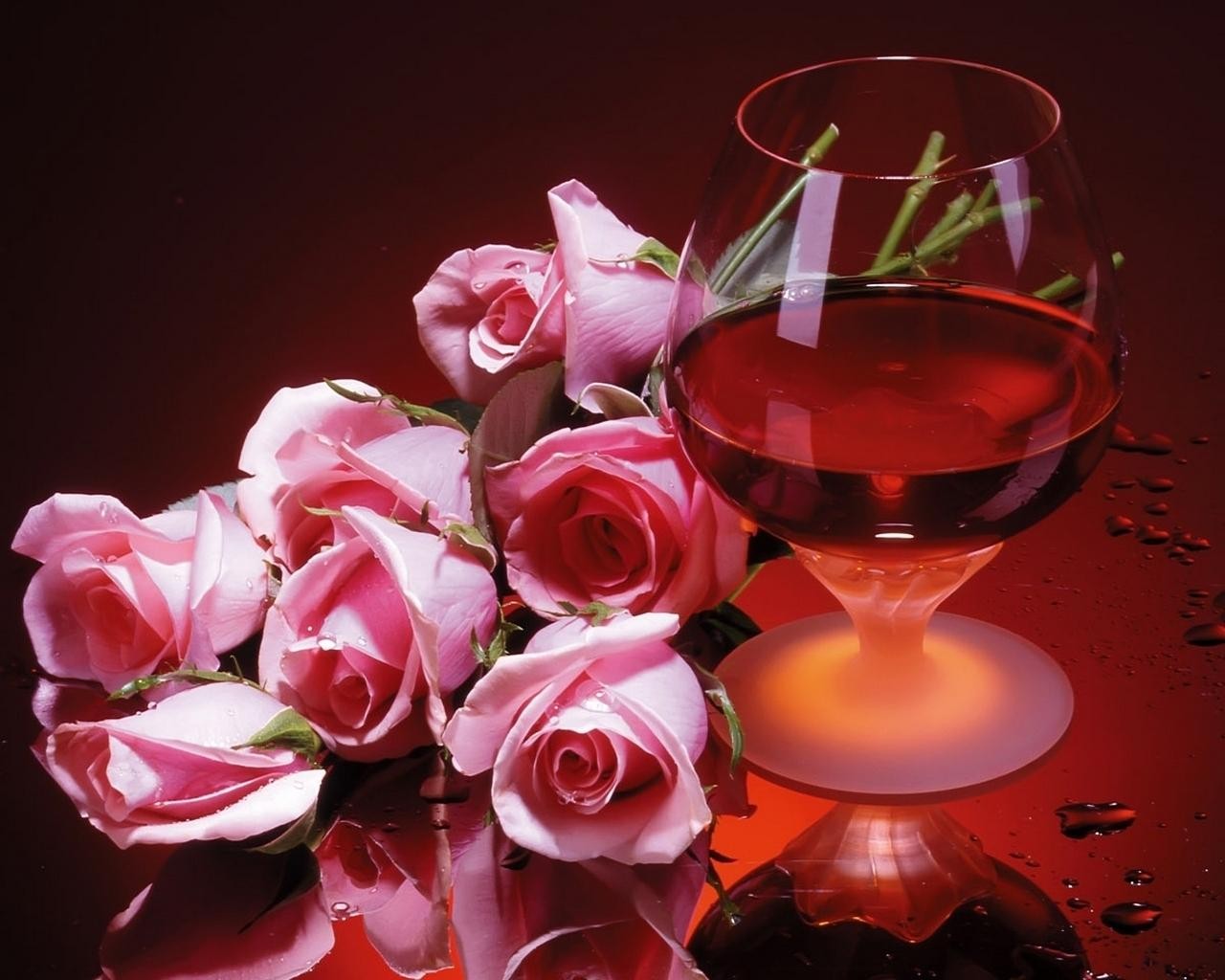 rose cognac rosso