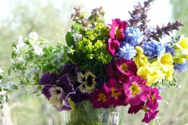 Bouquet lumineux d été de fleurs