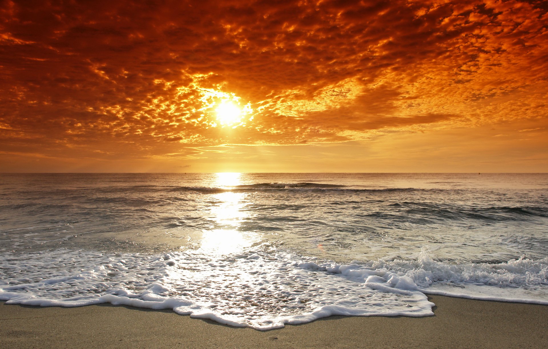 playa costa mar océano olas agua marea puesta de sol sol cielo nubes horizonte paisaje naturaleza