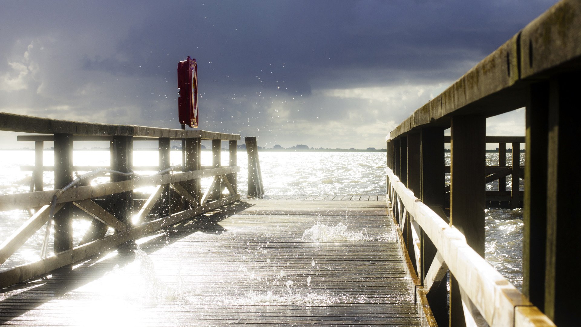 pier water sky