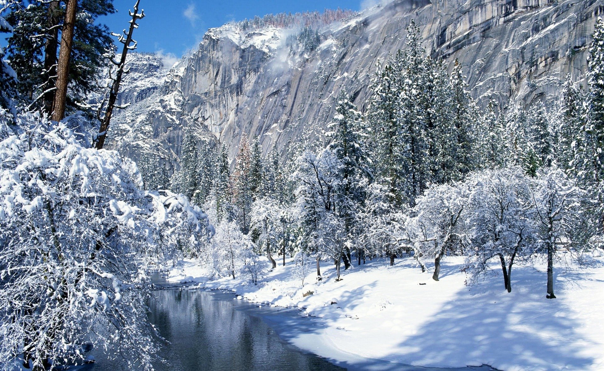 neve inverno parco nazionale di yosemite california