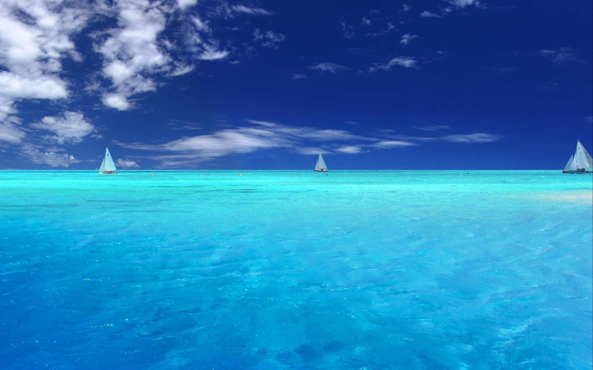 ky sea water blue summer clouds yacht