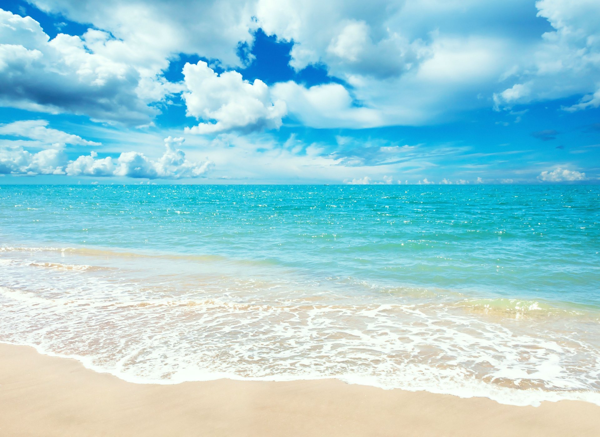 marine blau sommer meer strand himmel wolken sand horizont türkis landschaft