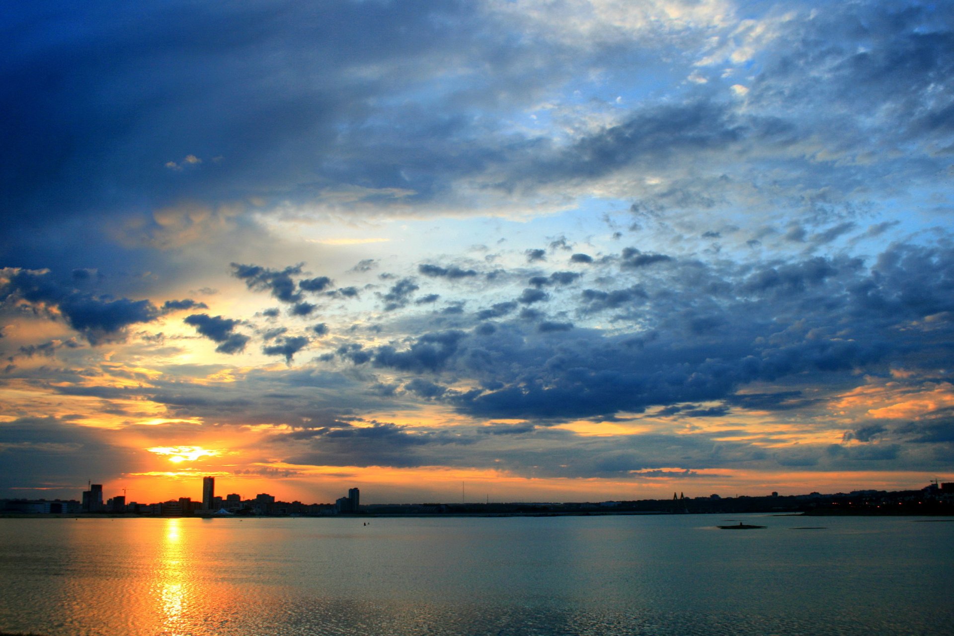 kazan ciudad amanecer hdr